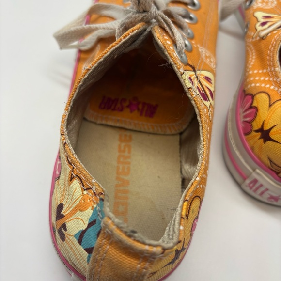 Y2K orange floral Converse Chuck Taylor All Star women’s size 8 men’s size 6 - Picture 6 of 6